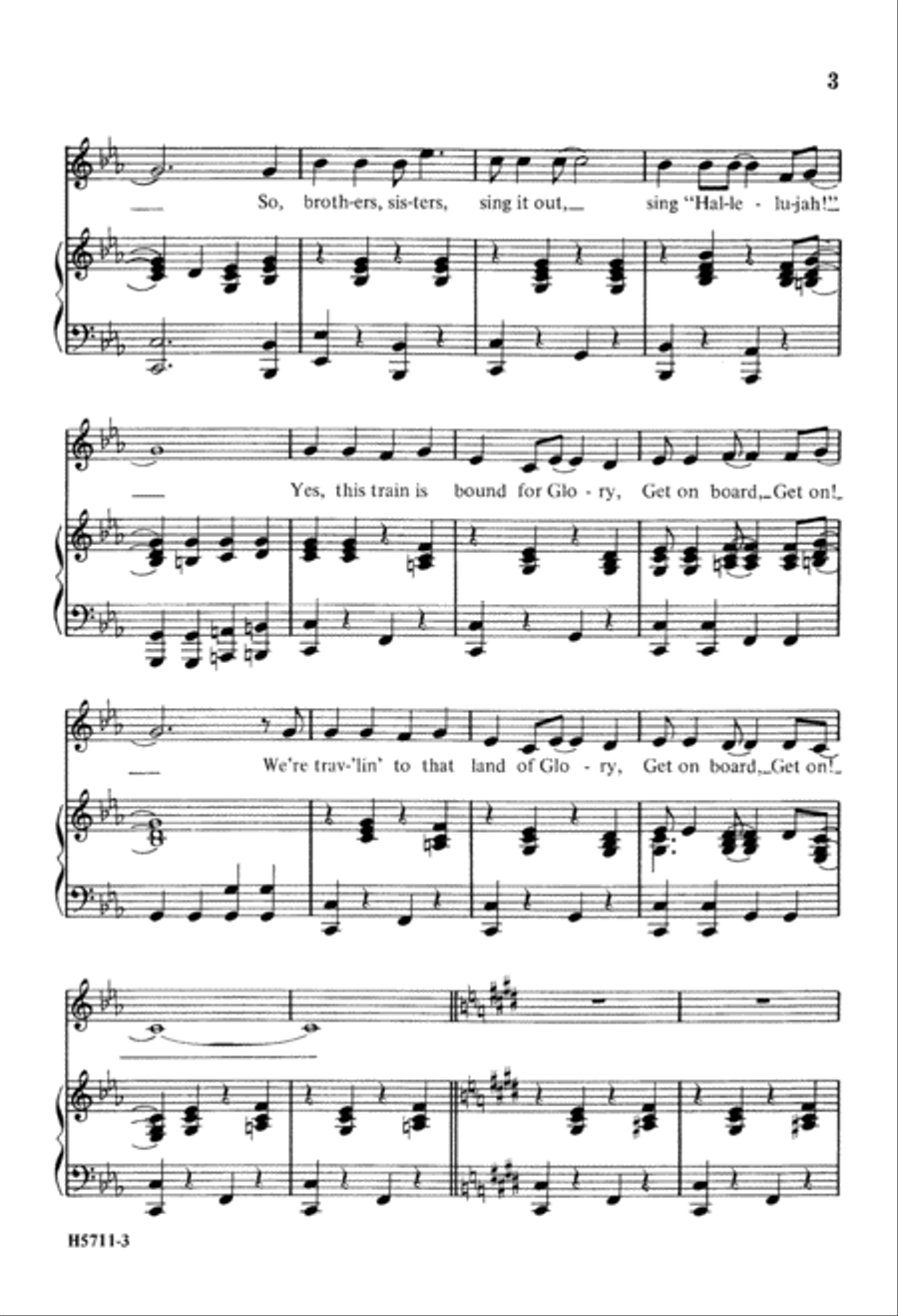 Get on Board, Get on (Digital Download) 2-Part scores gallery preview page 3