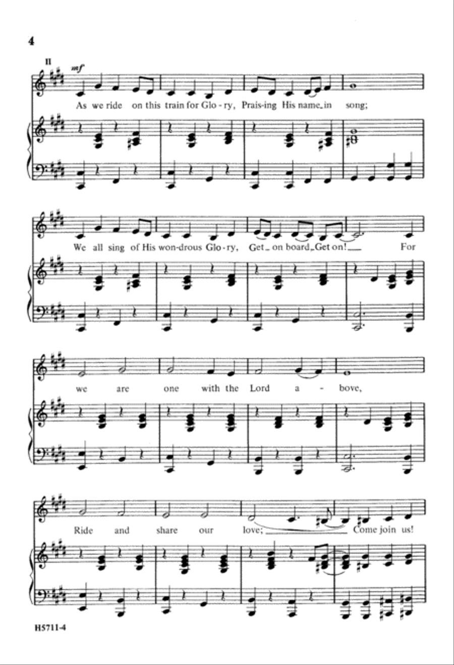 Get on Board, Get on (Digital Download) 2-Part scores gallery preview page 4