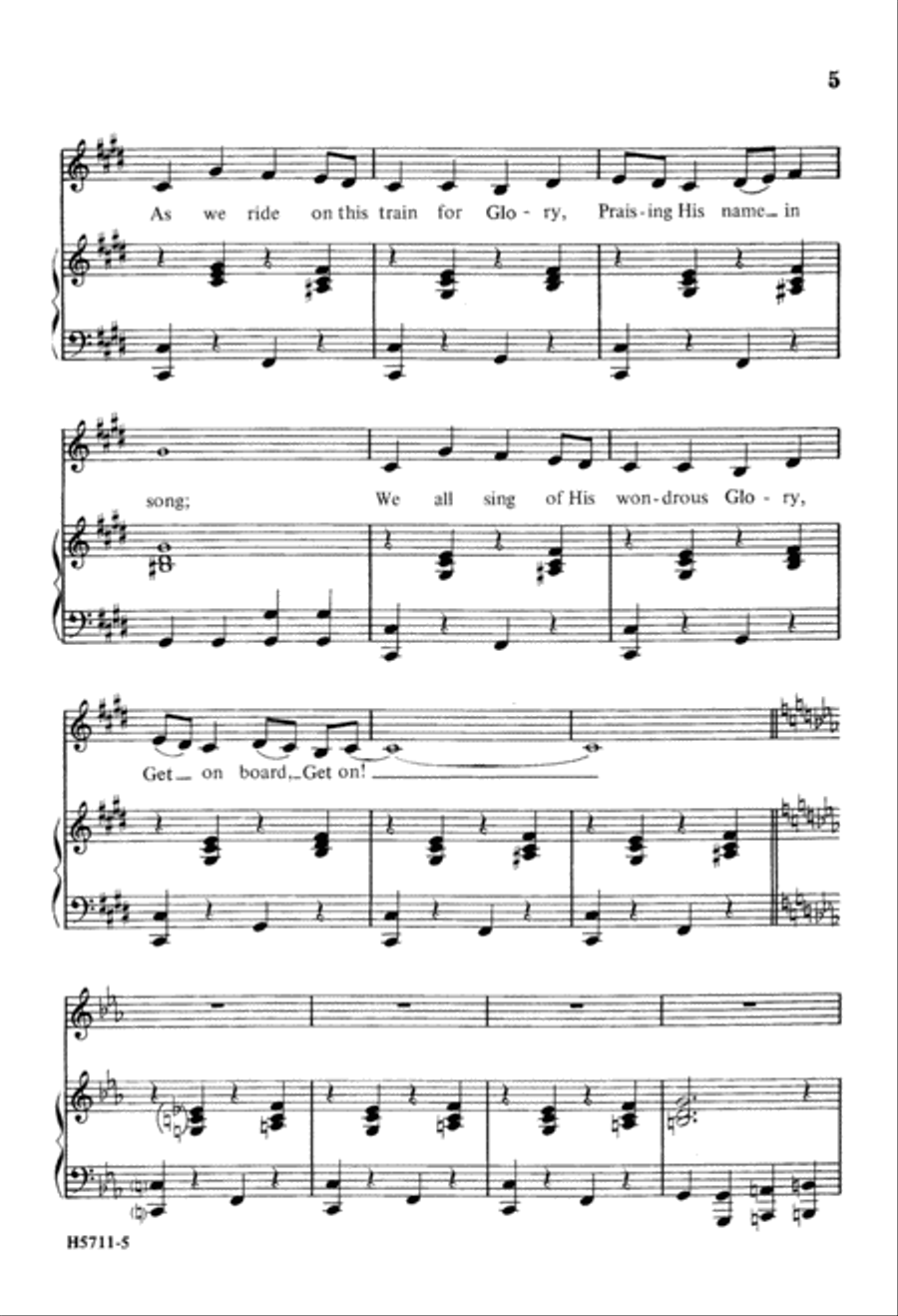 Get on Board, Get on (Digital Download) 2-Part scores gallery preview page 5