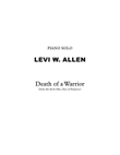 Death of a Warrior - Piano Solo