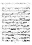 Theme and Variations on Bach's C Melodic Minor Scale