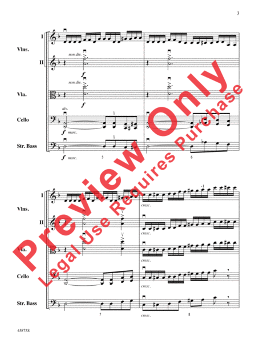 Swamp Thang Swamp Thang String Orchestra scores gallery preview page 3