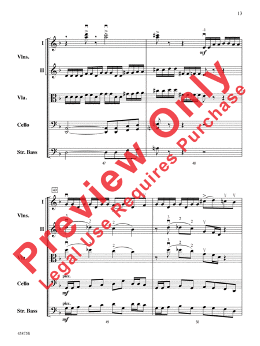 Swamp Thang Swamp Thang String Orchestra scores gallery preview page 13