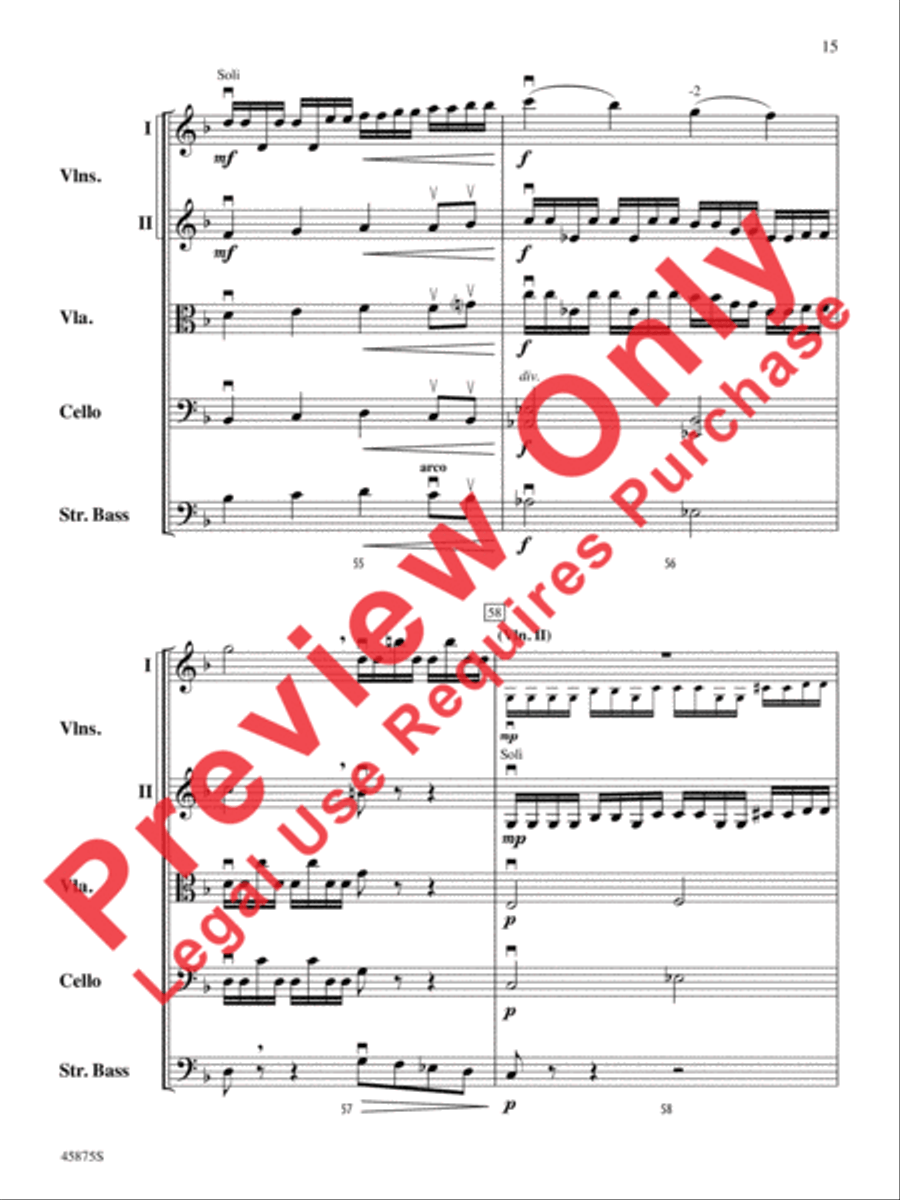Swamp Thang Swamp Thang String Orchestra scores gallery preview page 15