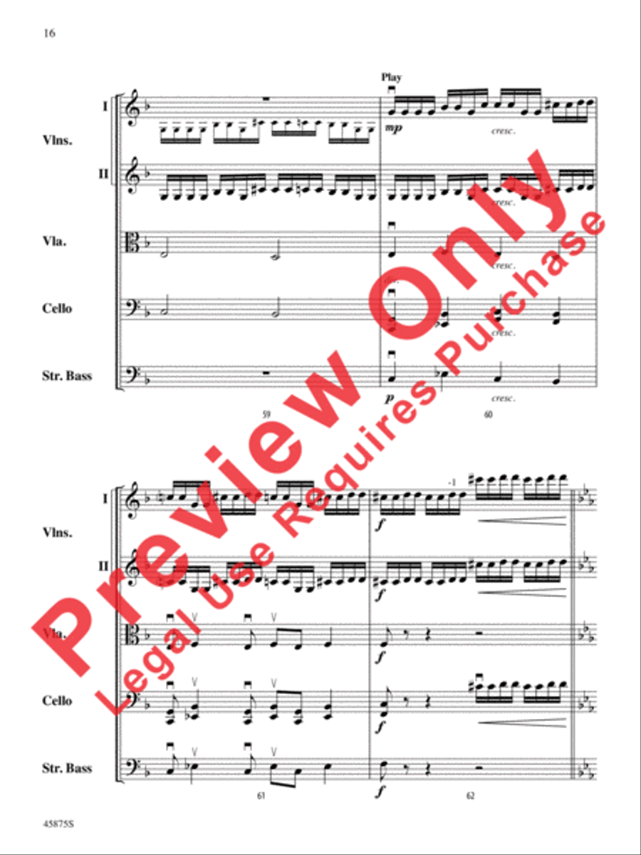 Swamp Thang Swamp Thang String Orchestra scores gallery preview page 16