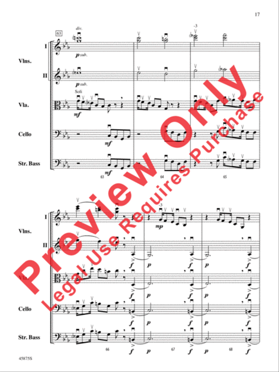 Swamp Thang Swamp Thang String Orchestra scores gallery preview page 17