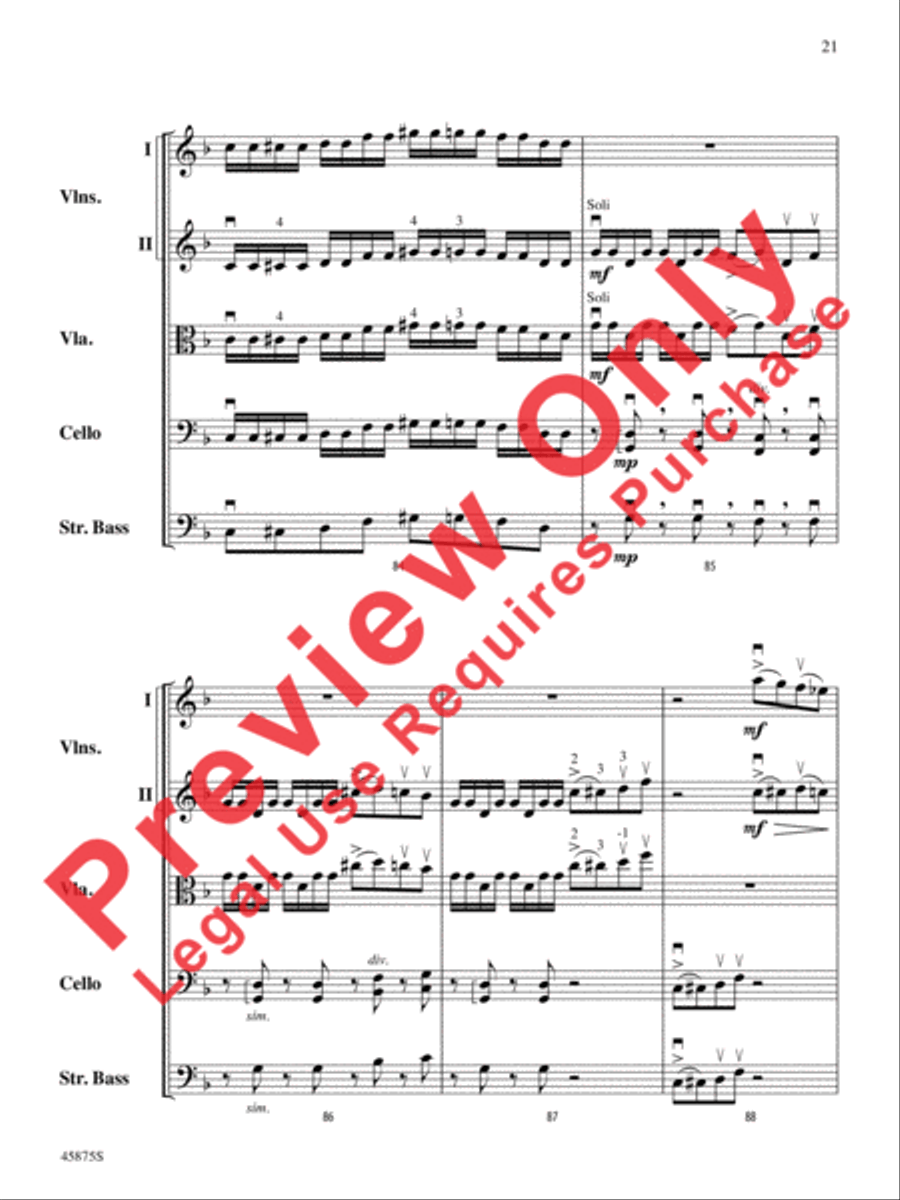 Swamp Thang Swamp Thang String Orchestra scores gallery preview page 21