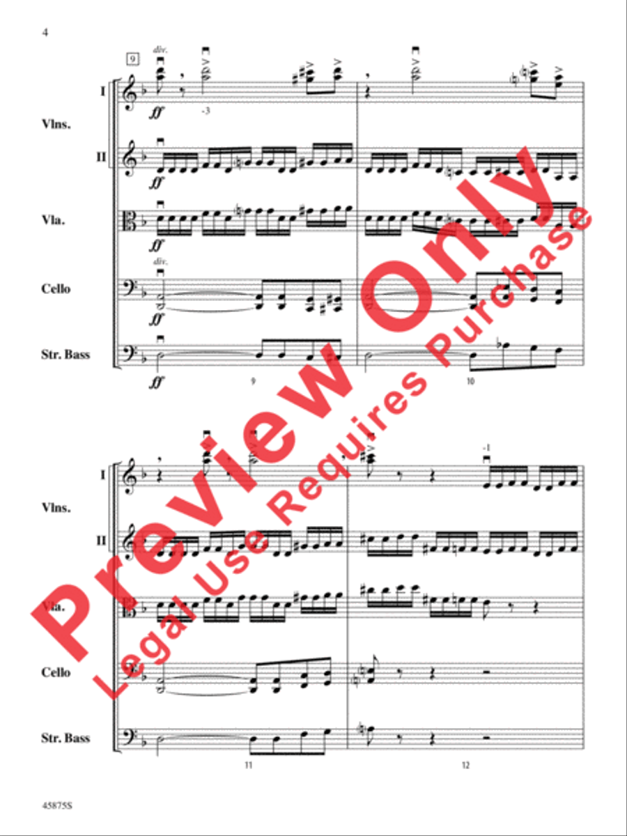 Swamp Thang Swamp Thang String Orchestra scores gallery preview page 4