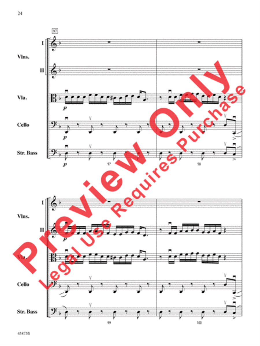 Swamp Thang Swamp Thang String Orchestra scores gallery preview page 24