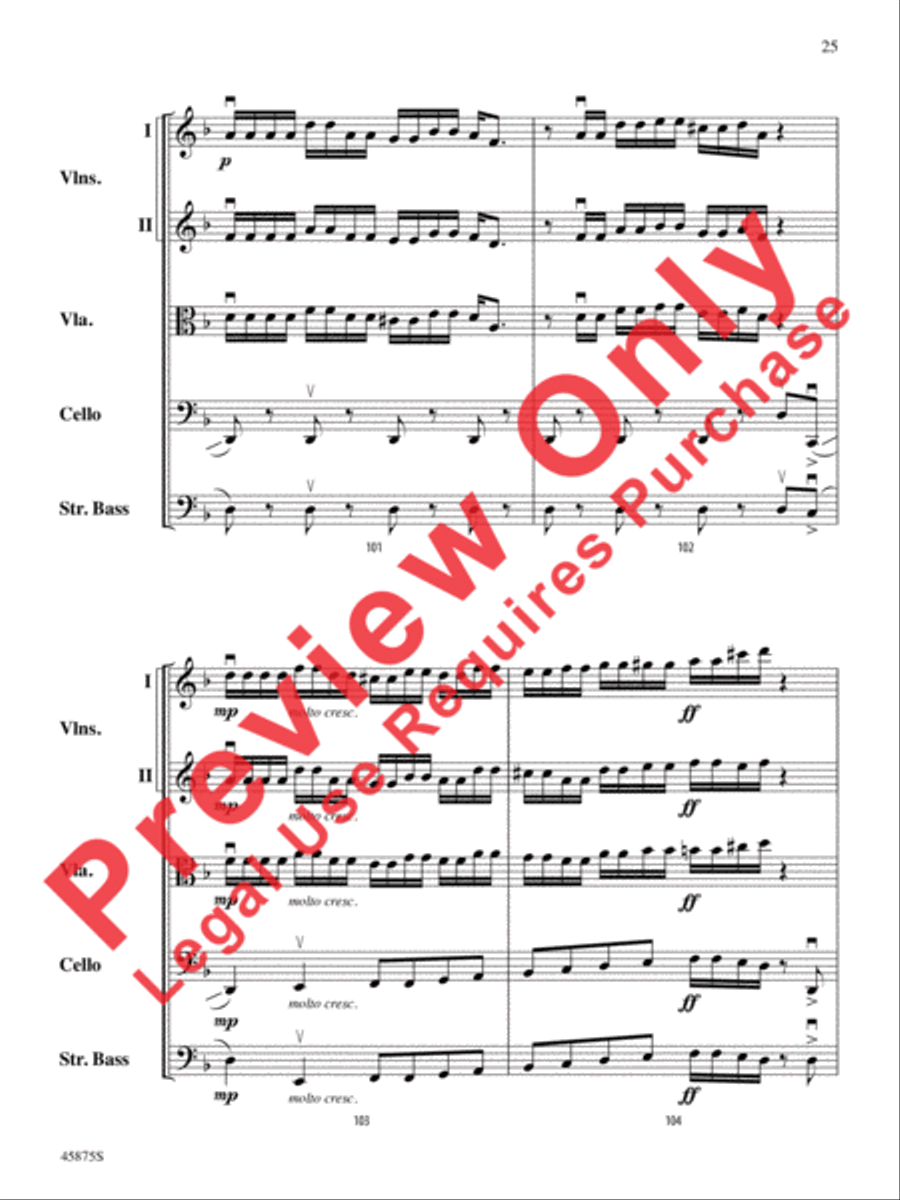 Swamp Thang Swamp Thang String Orchestra scores gallery preview page 25