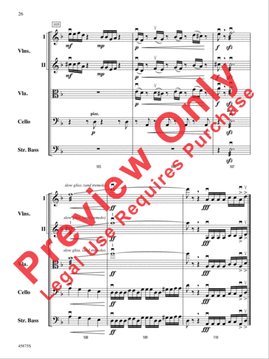 Swamp Thang Swamp Thang String Orchestra scores gallery preview page 26