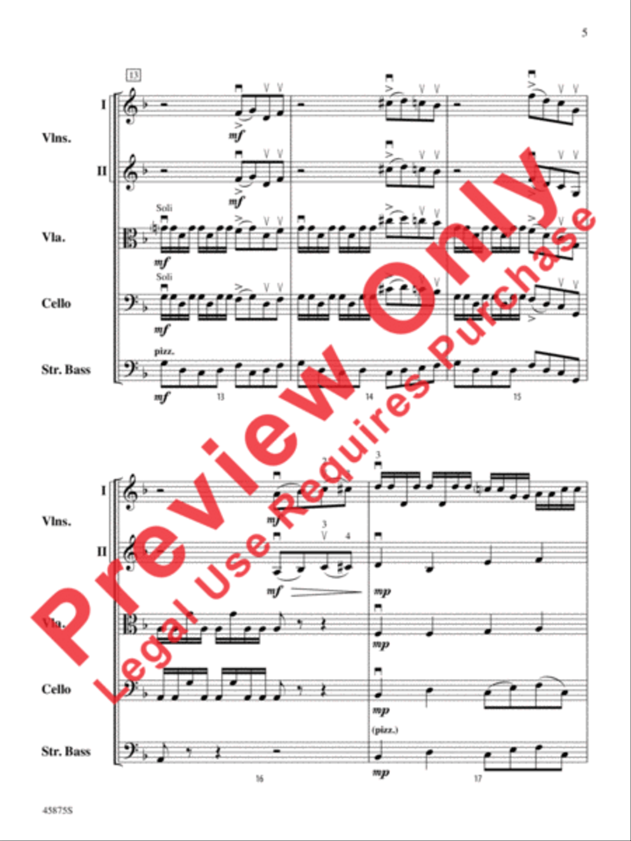 Swamp Thang Swamp Thang String Orchestra scores gallery preview page 5