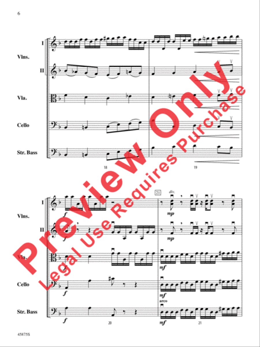 Swamp Thang Swamp Thang String Orchestra scores gallery preview page 6
