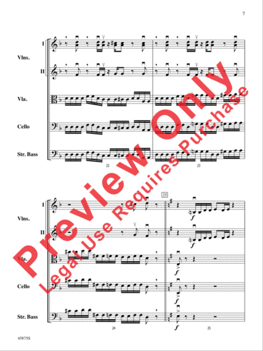 Swamp Thang Swamp Thang String Orchestra scores gallery preview page 7
