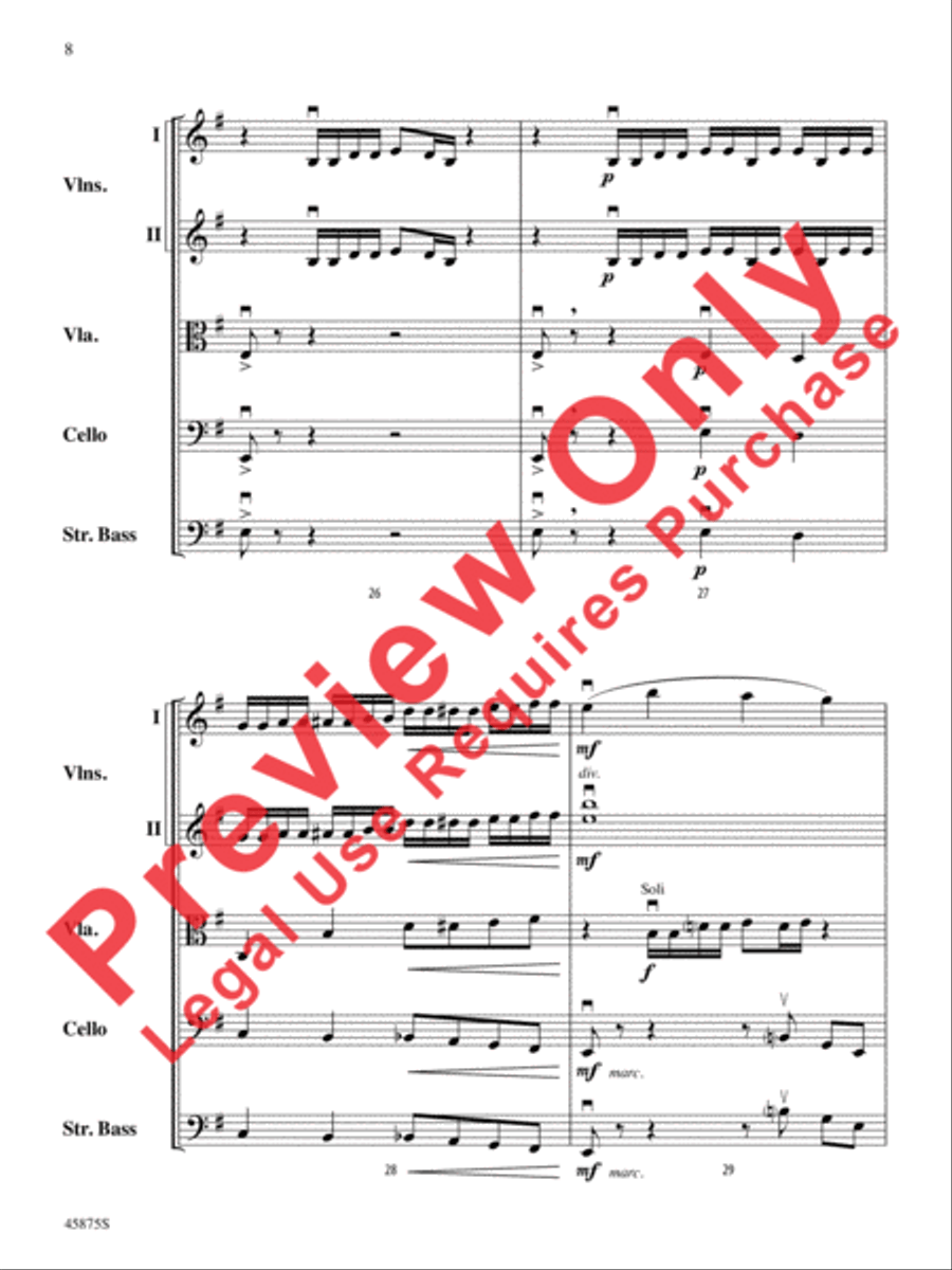 Swamp Thang Swamp Thang String Orchestra scores gallery preview page 8