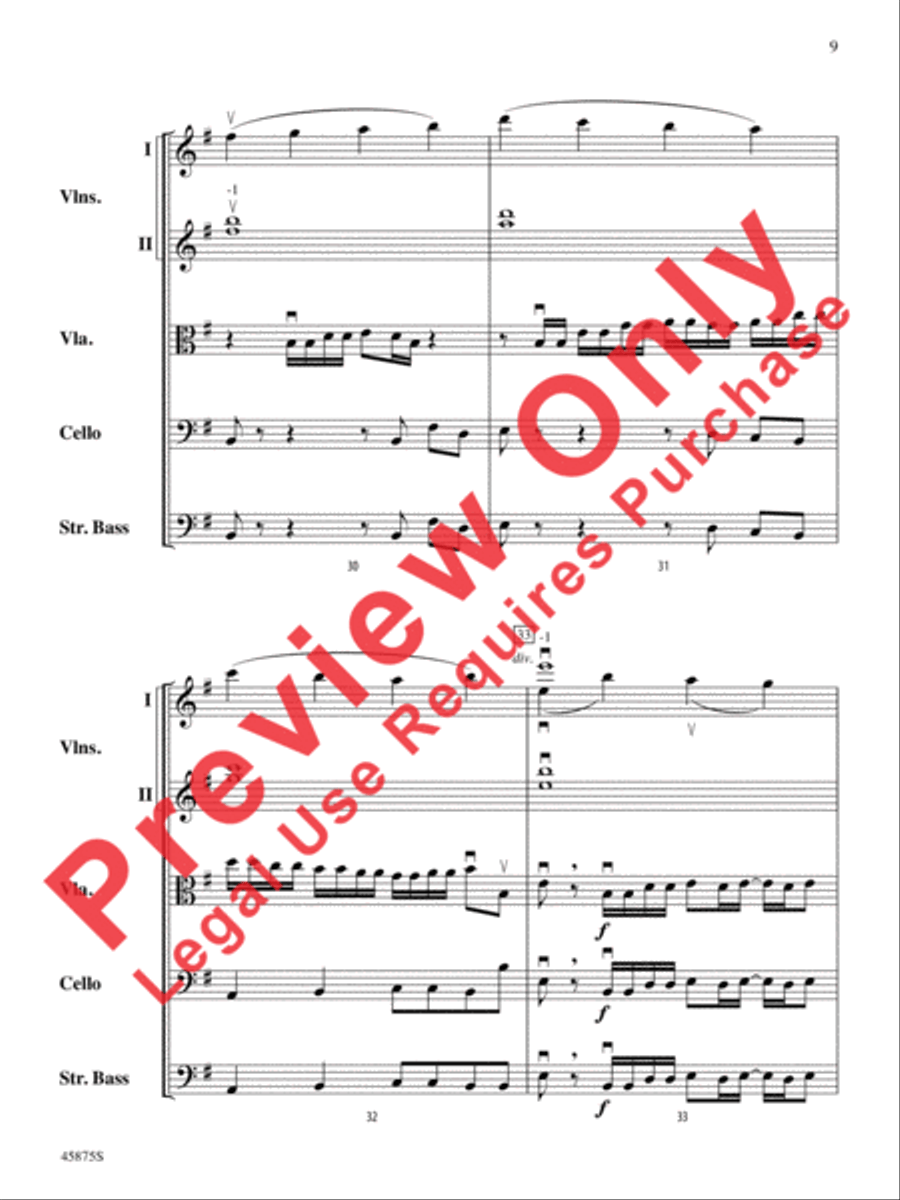 Swamp Thang Swamp Thang String Orchestra scores gallery preview page 9