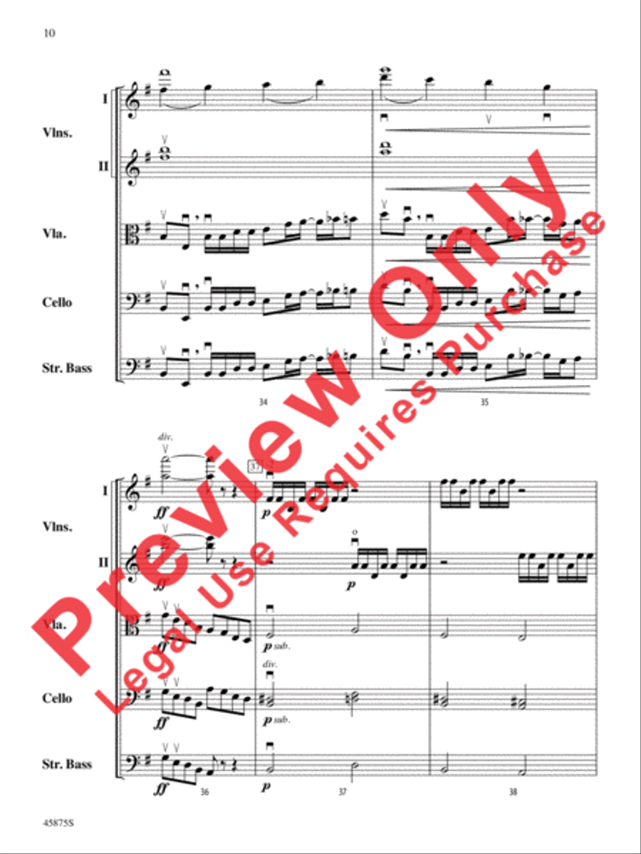 Swamp Thang Swamp Thang String Orchestra scores gallery preview page 10