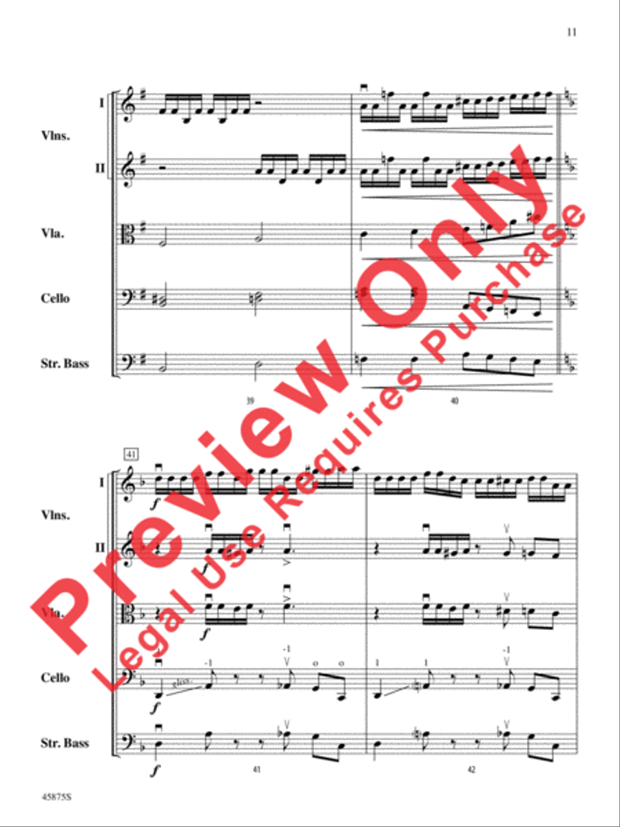 Swamp Thang Swamp Thang String Orchestra scores gallery preview page 11