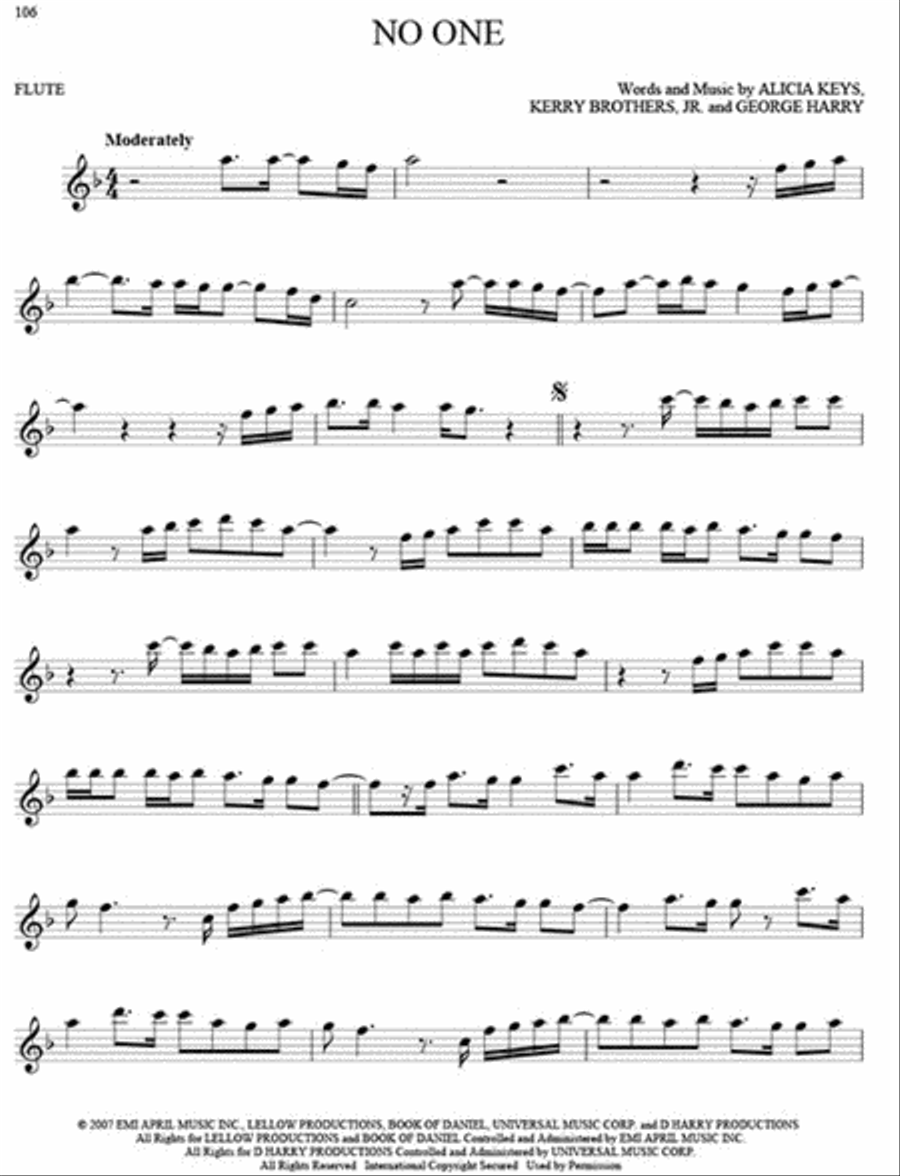 101 Hit Songs 101 Hit Songs Flute Solo scores gallery preview page 5
