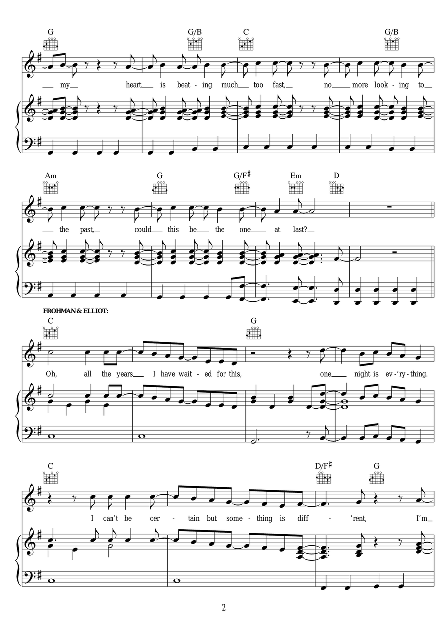 Something About This Night (from Finding Neverland) Piano, Vocal scores gallery preview page 2