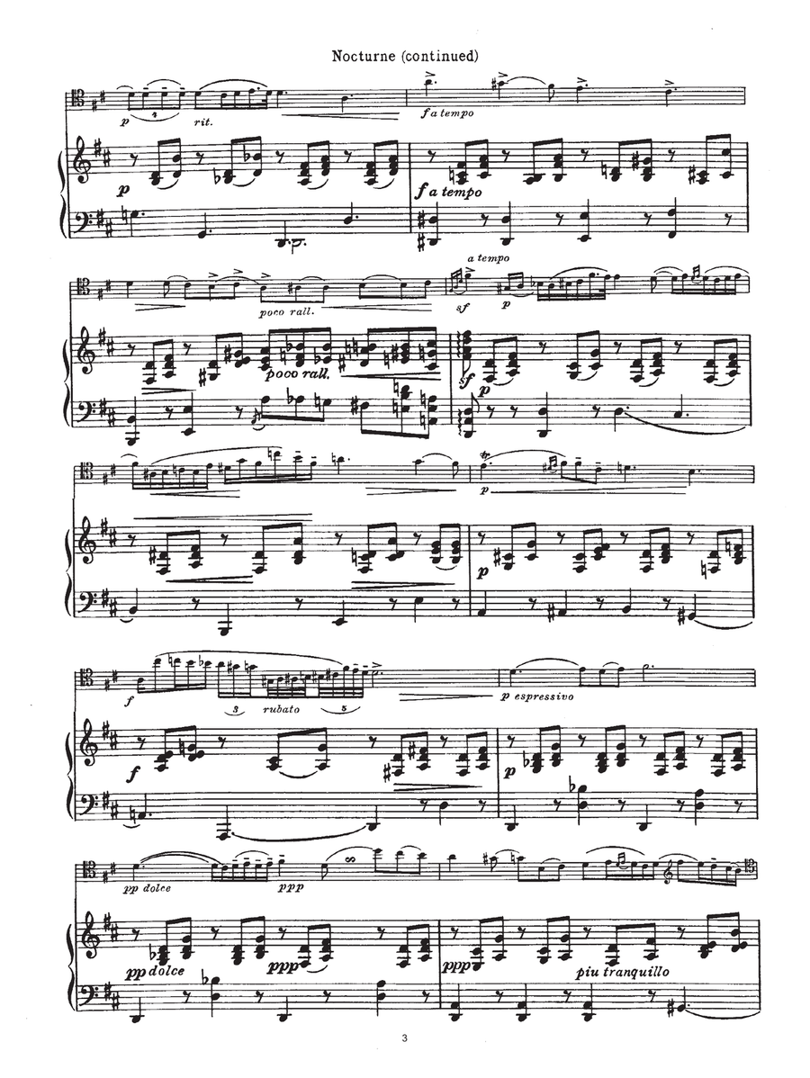 Nocturne in E Flat Major, Op.9, No.2 Cello Solo scores gallery preview page 3