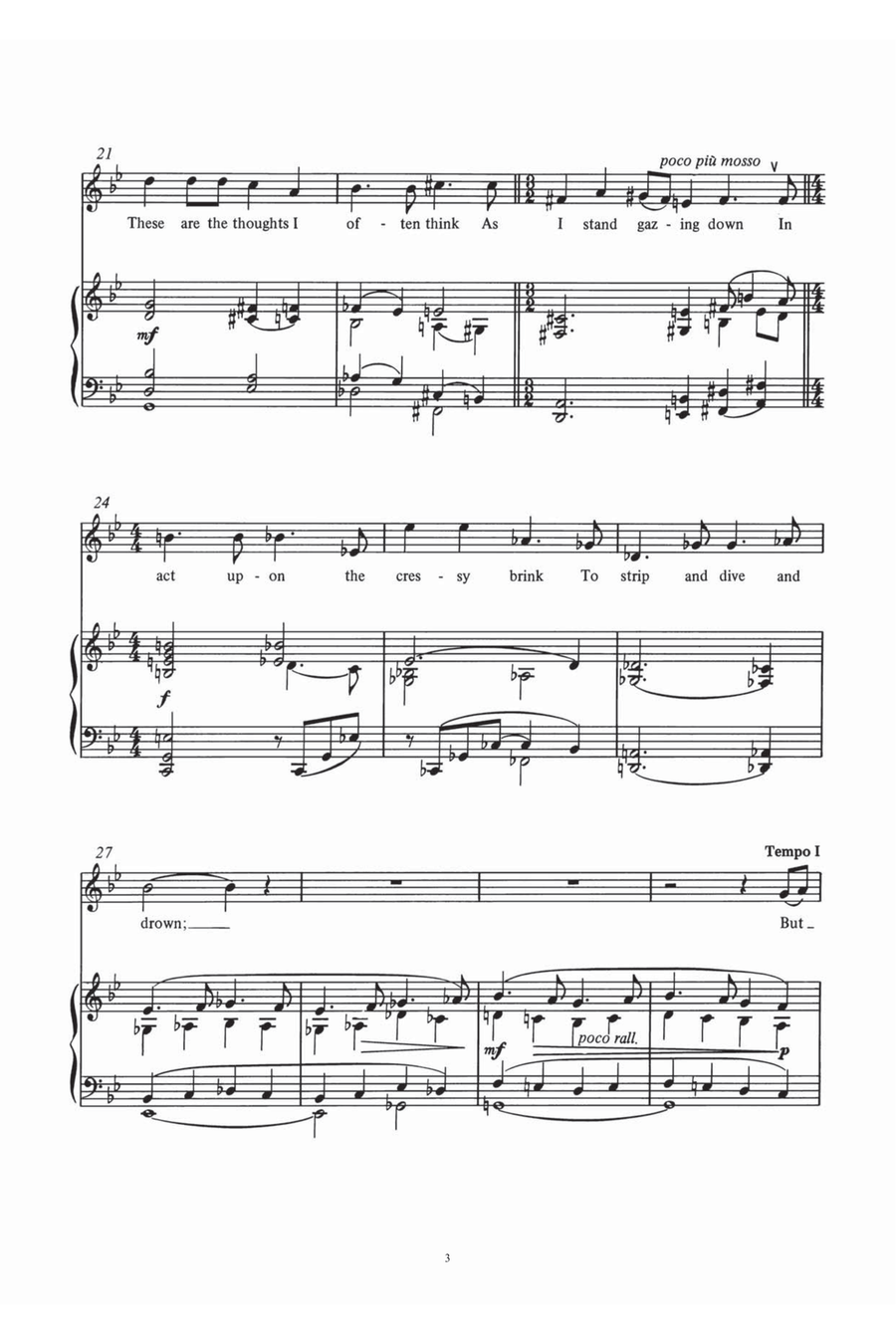 Oh Fair Enough Are Sky And Plain Piano, Vocal scores gallery preview page 3