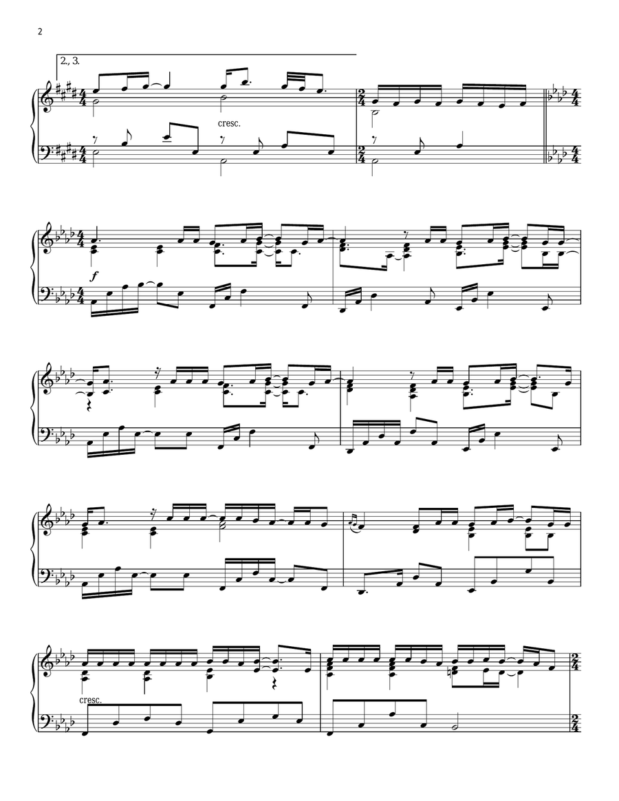 Total Eclipse Of The Heart Piano Solo scores gallery preview page 2