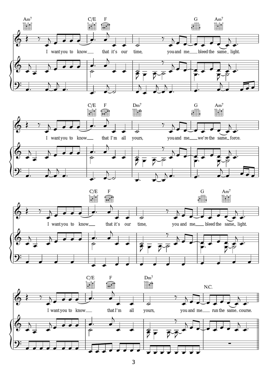 I Want You To Know (featuring Selena Gomez) Piano, Vocal scores gallery preview page 3