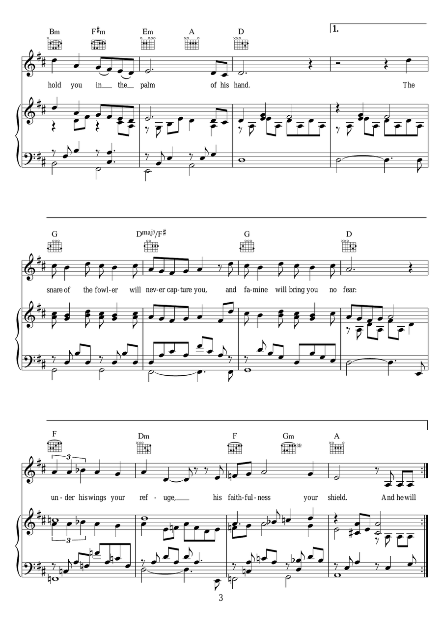 On Eagle's Wings On Eagle's Wings Piano, Vocal scores gallery preview page 3