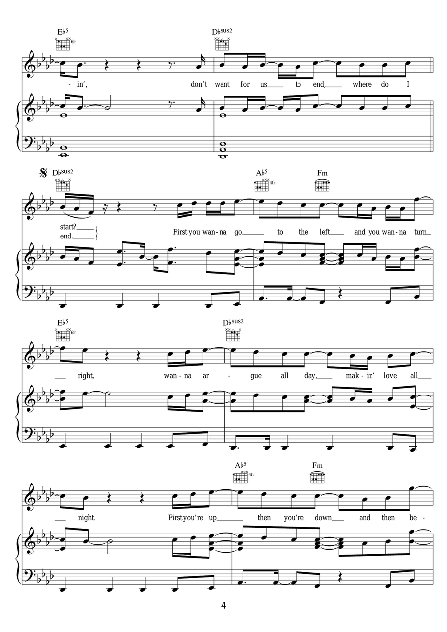 What Do You Mean? What Do You Mean? Piano, Vocal scores gallery preview page 4