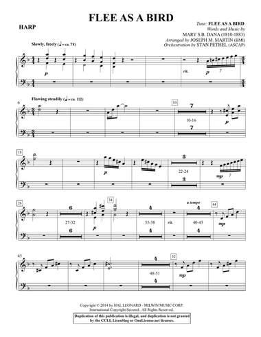 Flee As a Bird - Harp