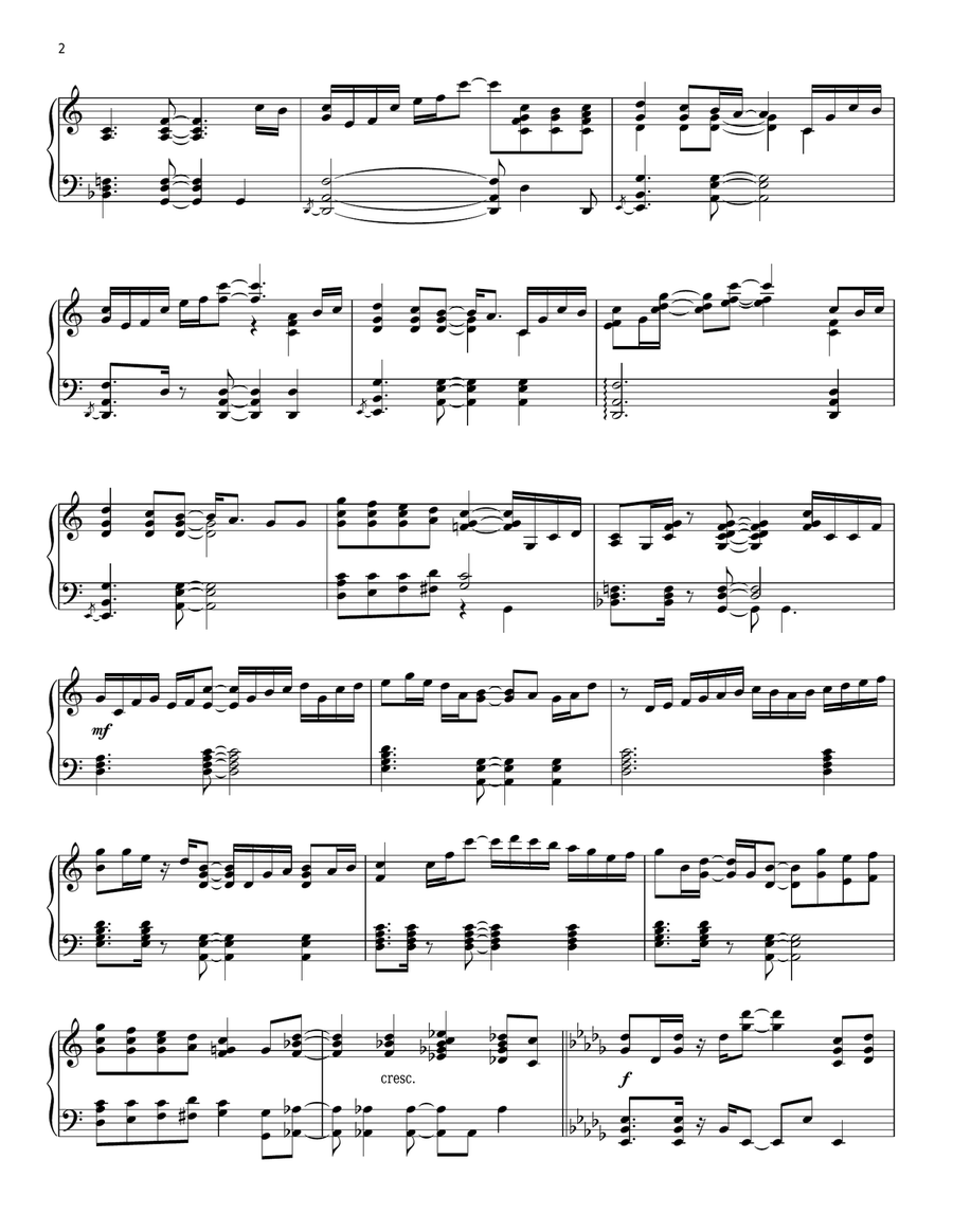 Ribbon In The Sky Piano Solo scores gallery preview page 2