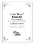 How Great Thou Art - brass quintet