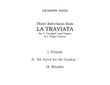 Three Selections from La Traviata, for C Trumpet and Organ