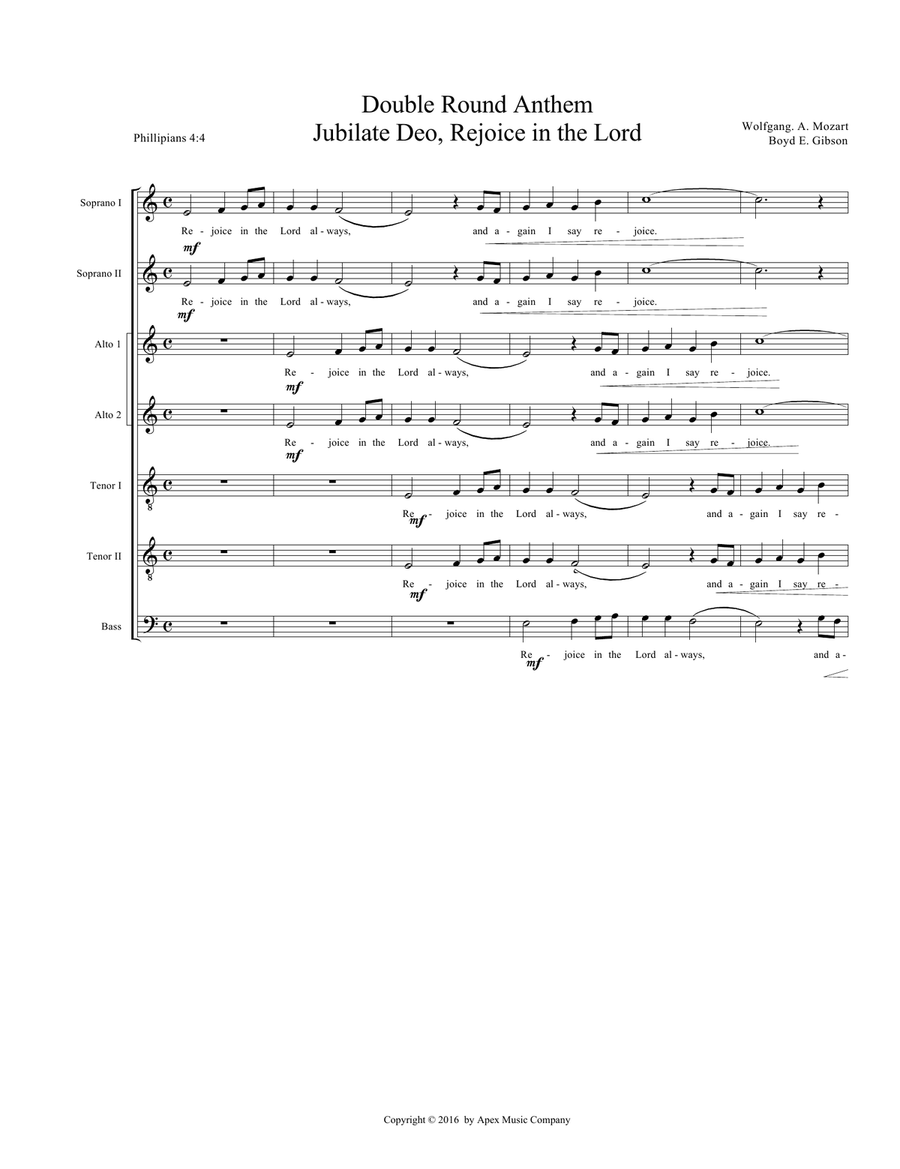 Five Double Rounds for Choir 4-Part scores gallery preview page 2