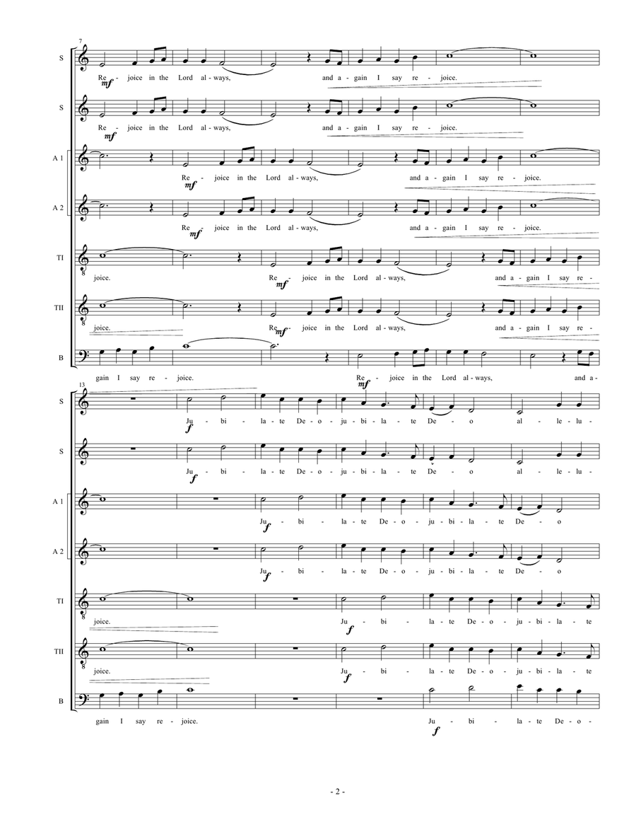 Five Double Rounds for Choir 4-Part scores gallery preview page 3