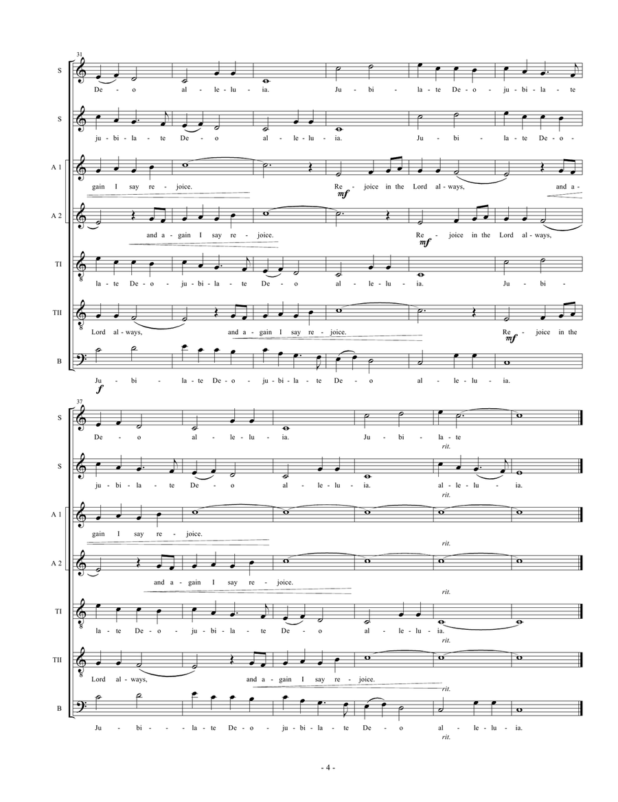Five Double Rounds for Choir 4-Part scores gallery preview page 5