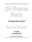24 Diverse Duets for Beginning Violists ages 8 to 88