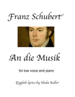 An die Musik for low voice in English