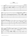 Fugue 10 from Well-Tempered Clavier, Book 2 (Saxophone Quartet) mini preview