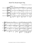 Hark! The Herald Angels Sing - 4 Clarinets