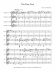 The First Noel - 4 Clarinets