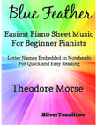 Blue Feather Easiest Piano Sheet Music for Beginner Pianists mini preview
