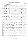 Sei Lob und Preis mit Ehren for clarinet and strings