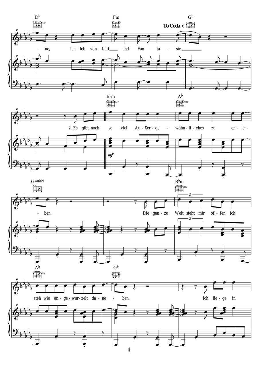 Keine Maschine Piano, Vocal - Digital Sheet Music page 4