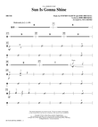 Sun Is Gonna Shine (from Bright Star) - Drums