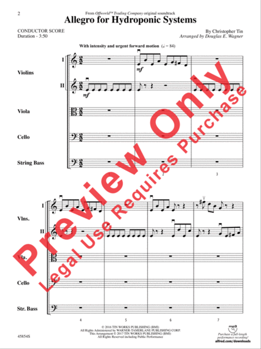 Allegro for Hydroponic Systems String Orchestra scores gallery preview page 3