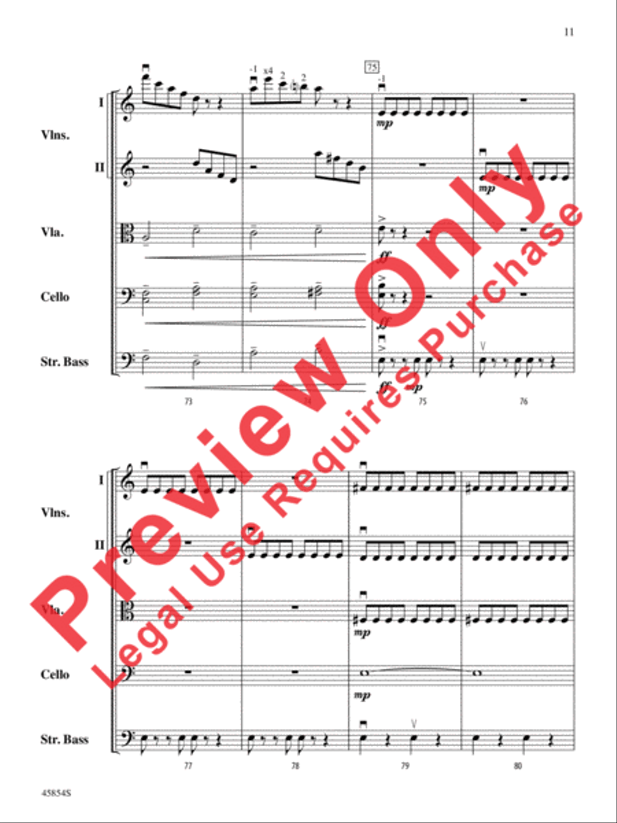 Allegro for Hydroponic Systems String Orchestra scores gallery preview page 12