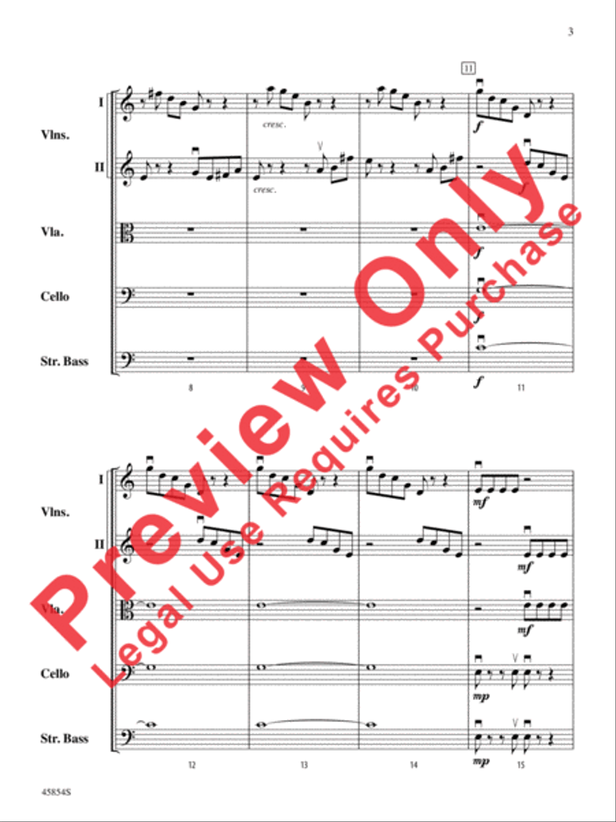 Allegro for Hydroponic Systems String Orchestra scores gallery preview page 4