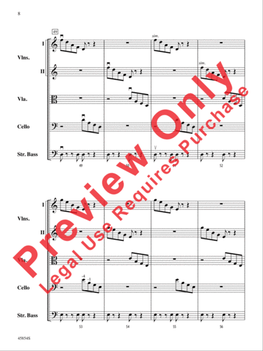 Allegro for Hydroponic Systems String Orchestra scores gallery preview page 9